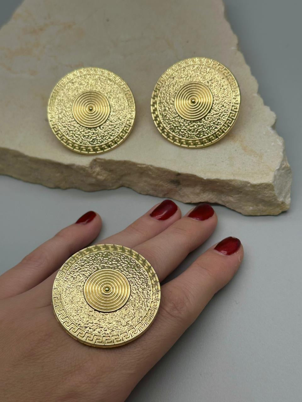 Set de aretes con anillos