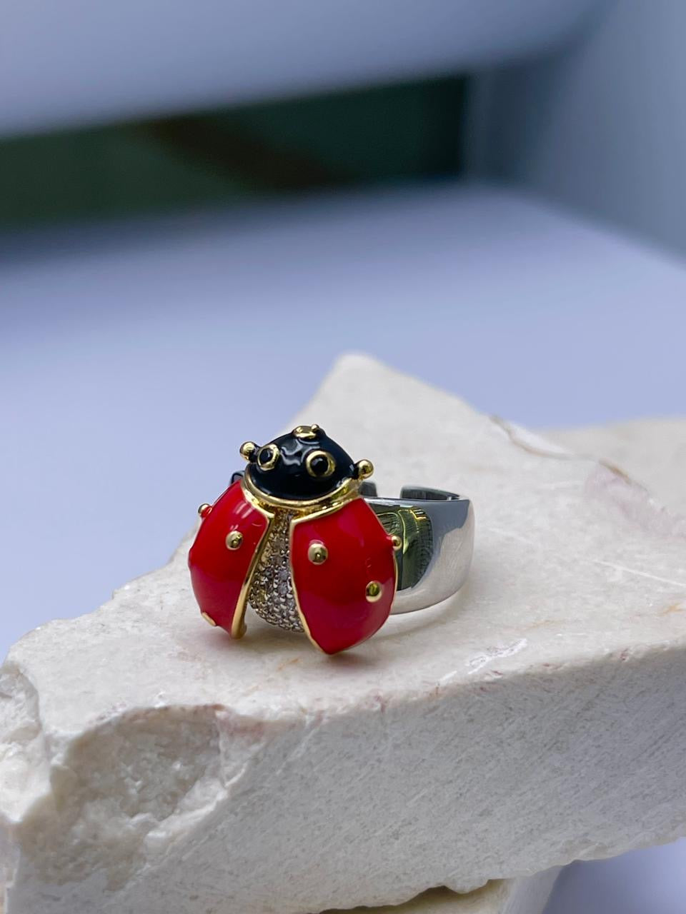 Anillo de insectos Covergold Rodinado