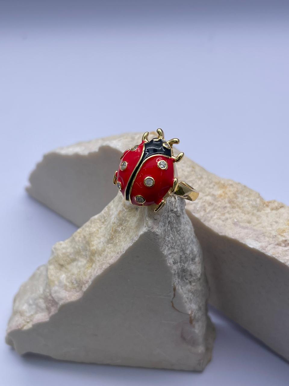 Anillo de insectos Covergold Rodinado