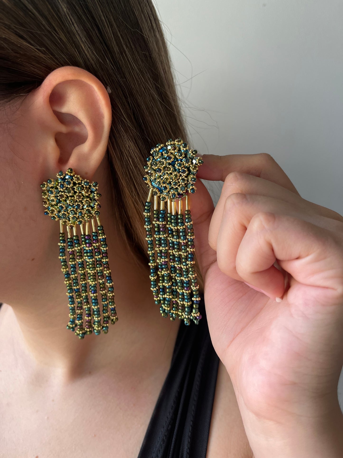 Aretes con Mostacilla