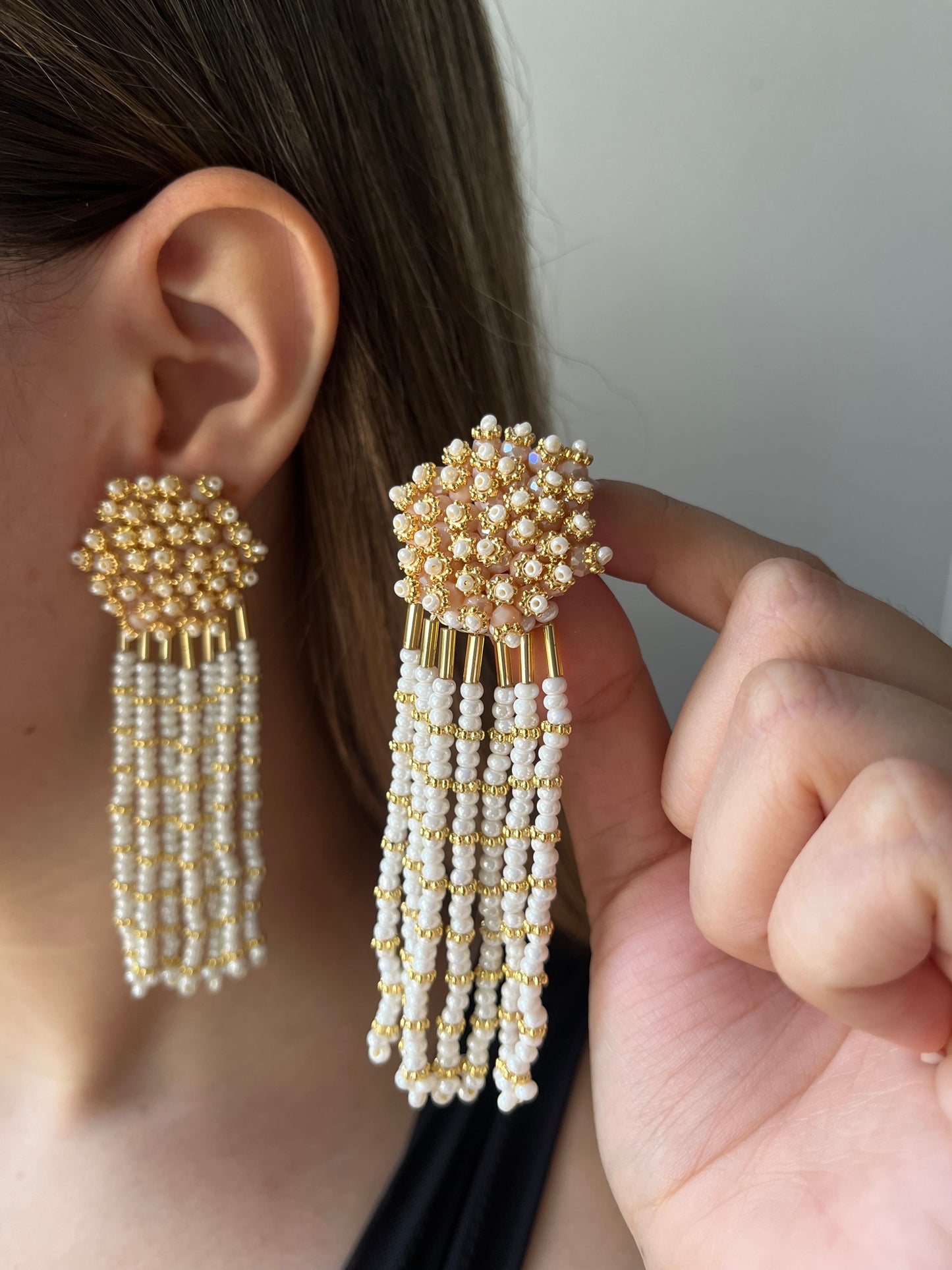 Aretes con Mostacilla