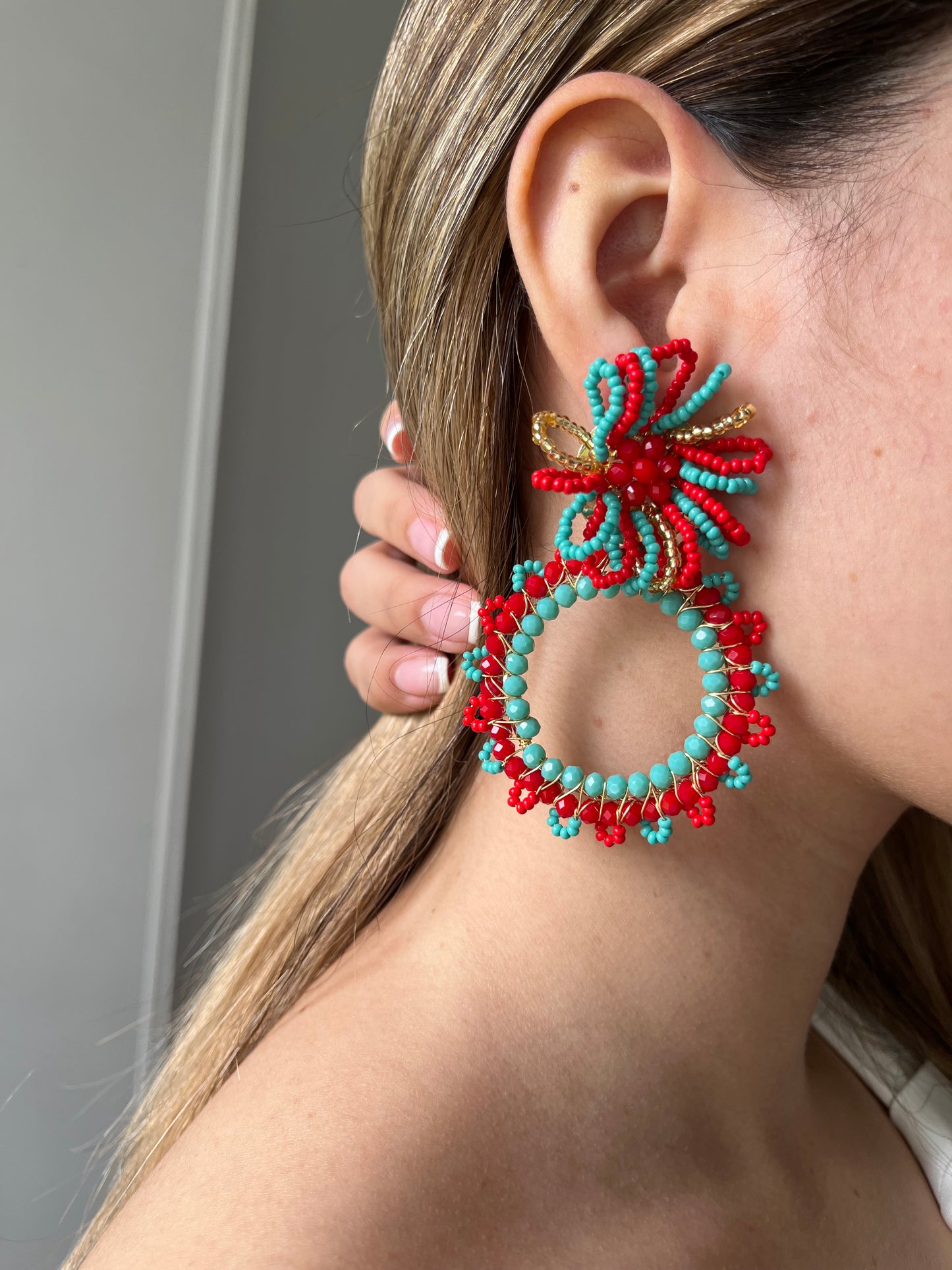 Aretes con Mostacilla