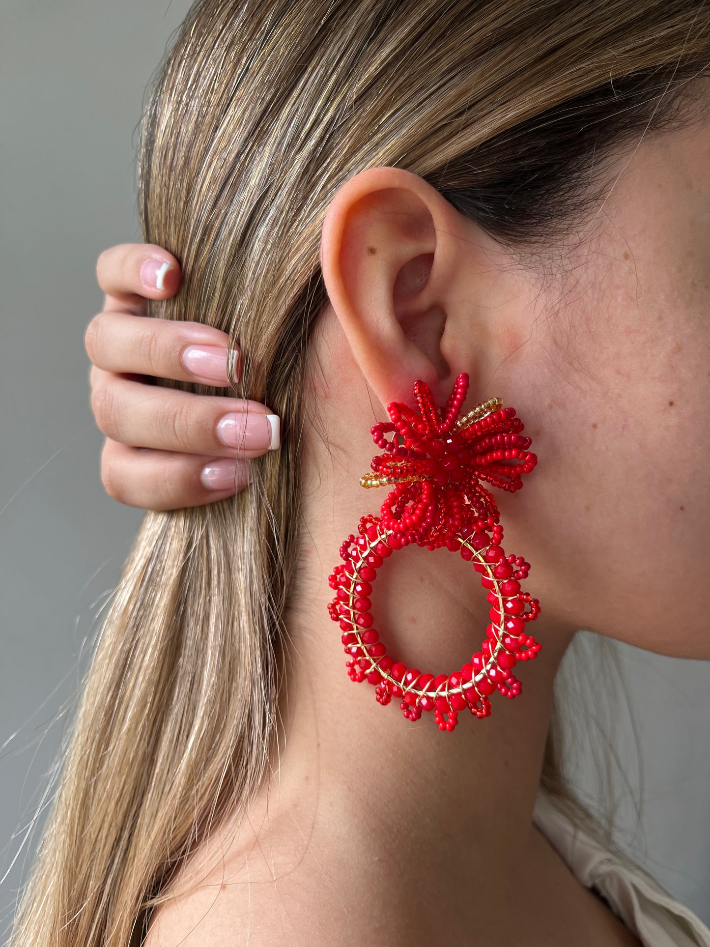 Aretes con Mostacilla