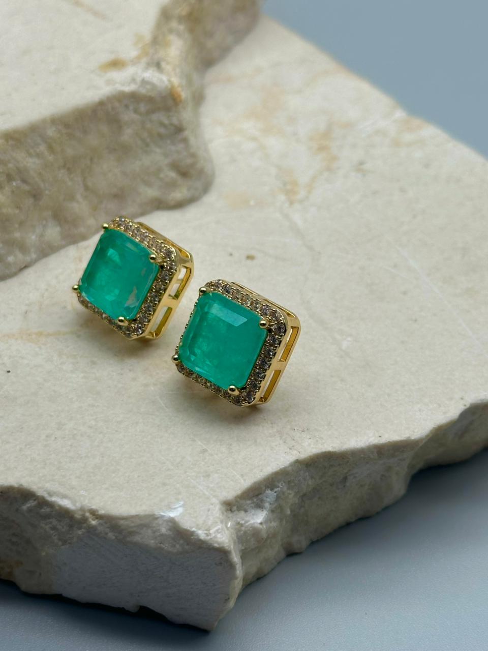 Topo Cuadrado Esmeralda Circones
