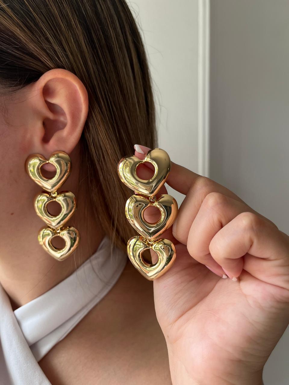 Maxi Arete Triple Corazon