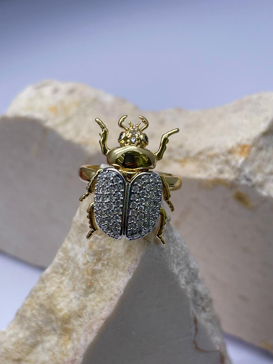 Anillo de insectos Covergold Rodinado