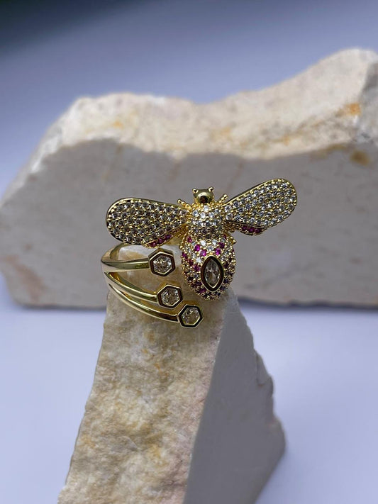 Anillo de insectos Covergold Rodinado