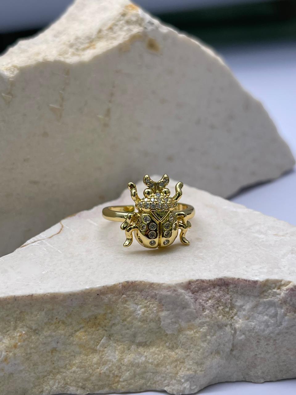 Anillo de insectos Covergold Rodinado