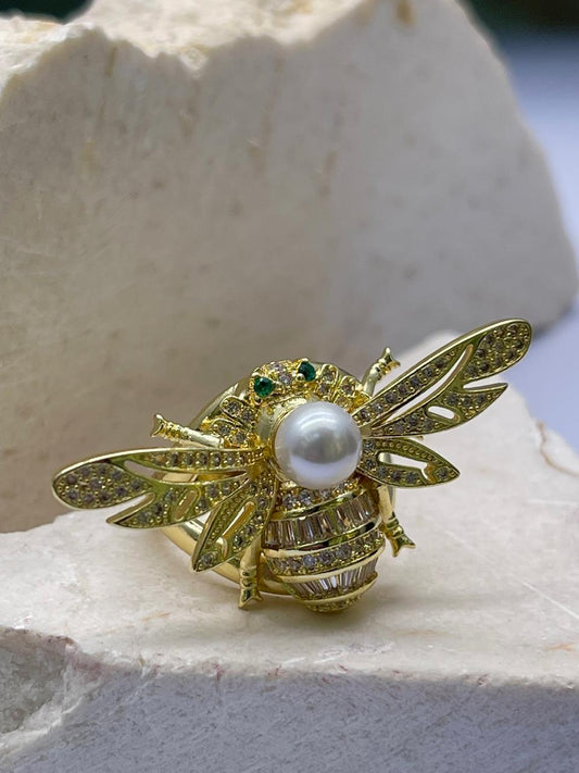 Anillo de insectos Covergold Rodinado