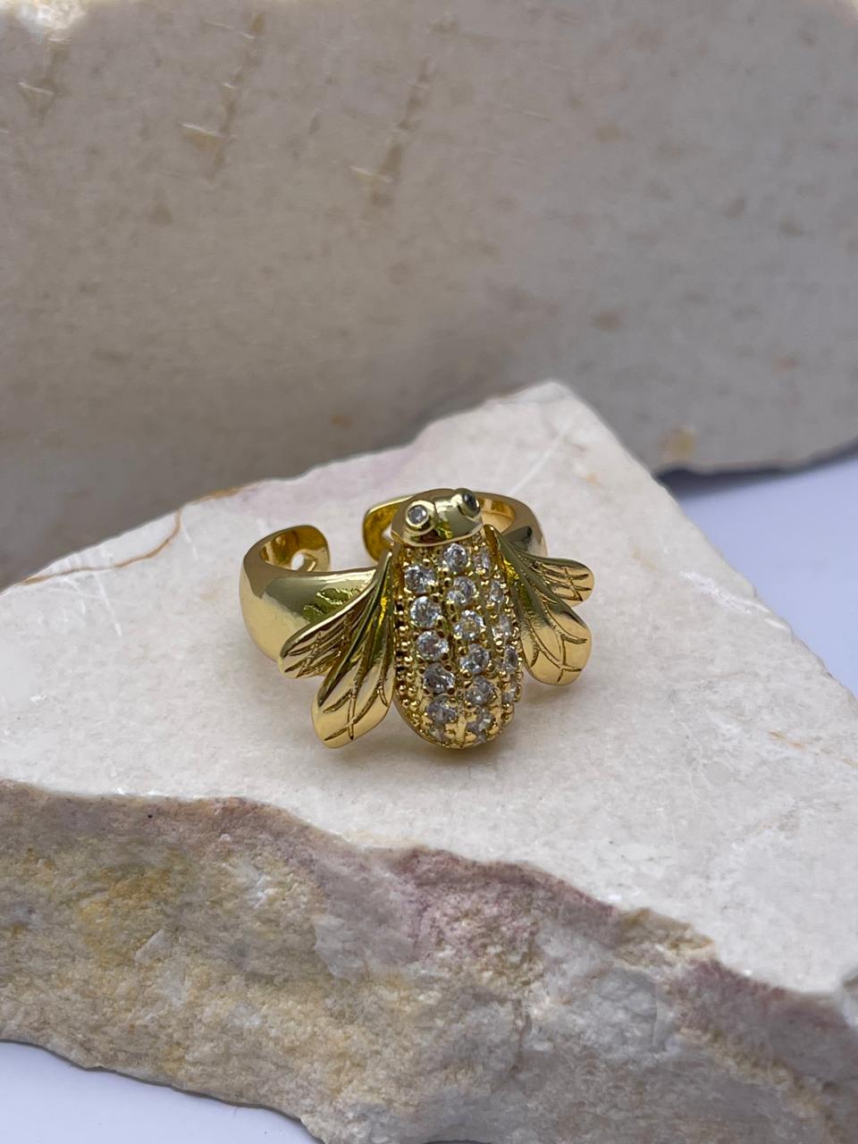 Anillo de insectos Covergold Rodinado