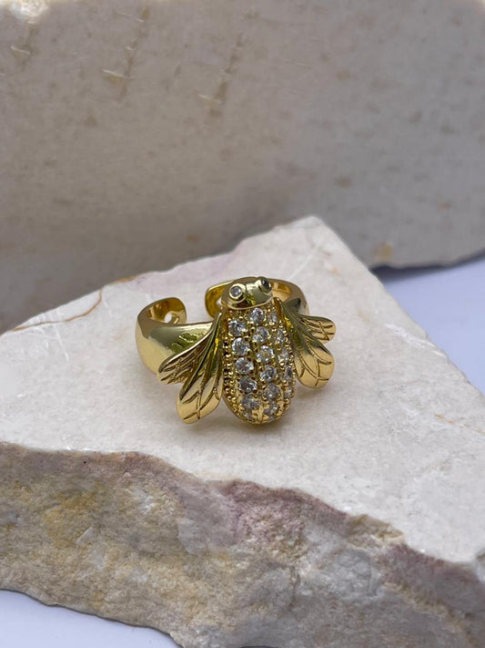 Anillo de insectos Covergold Rodinado