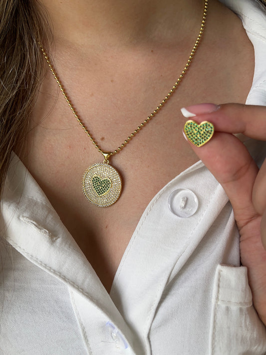 Set de cadena de corazon