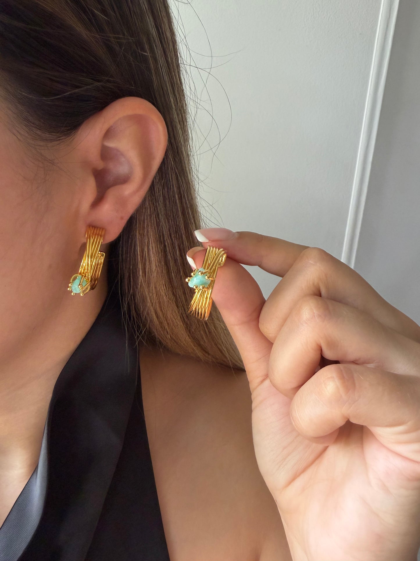 Candonga En Bronce Con Piedra De Morralla