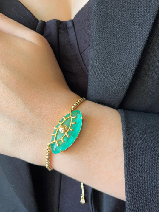 Pulsera con dije Esmeralda Ojo