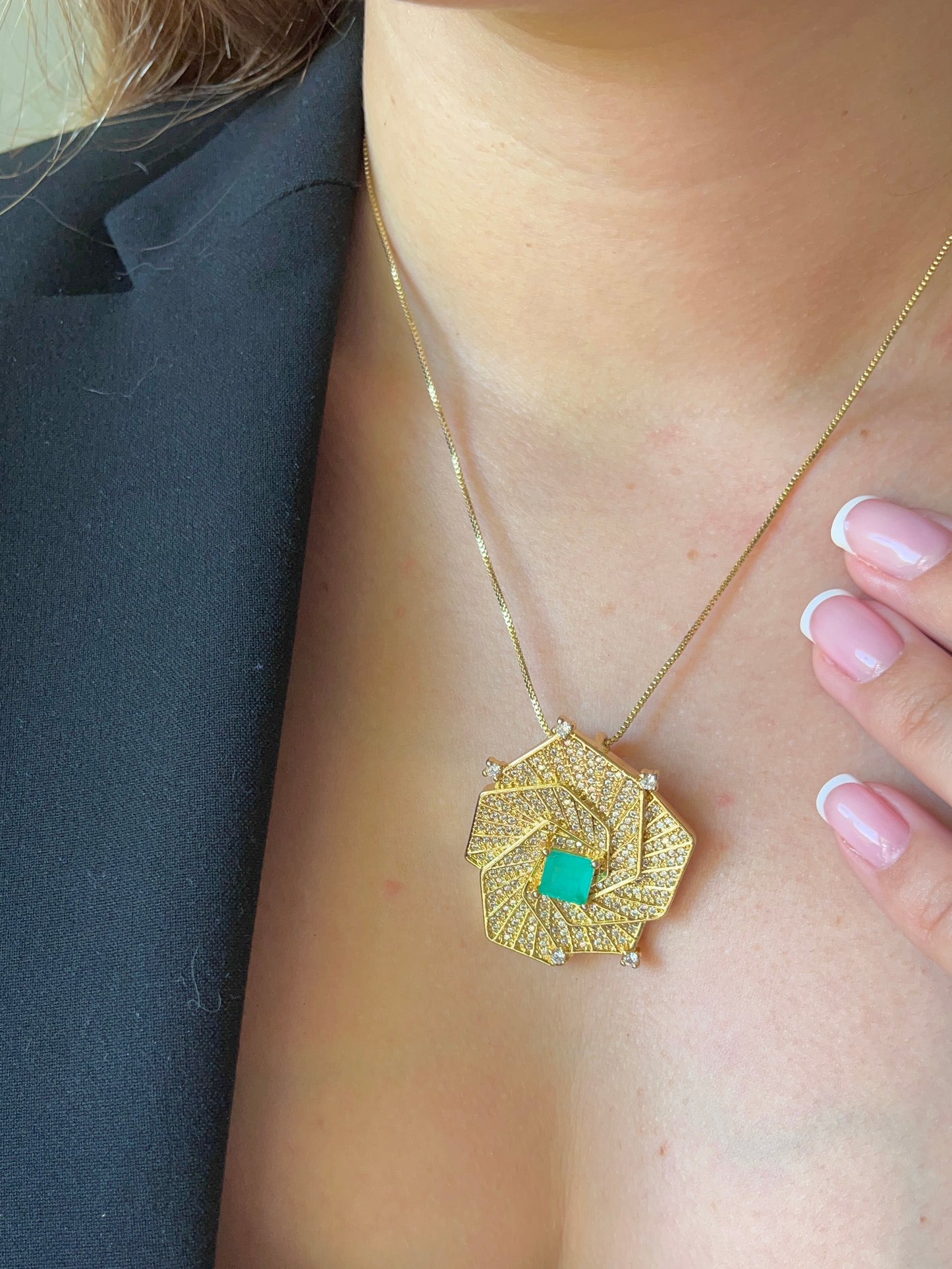 Cadena con Dije de Esmeralda