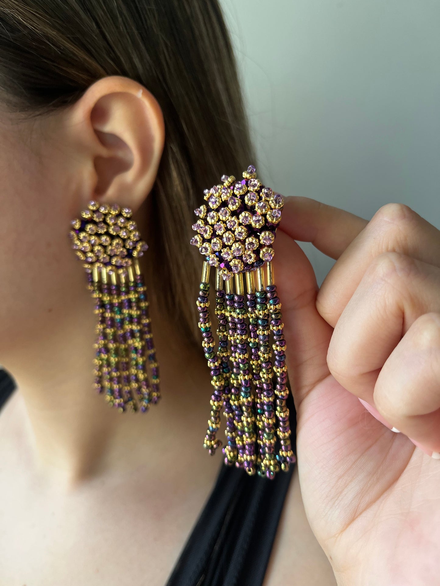 Aretes con Mostacilla