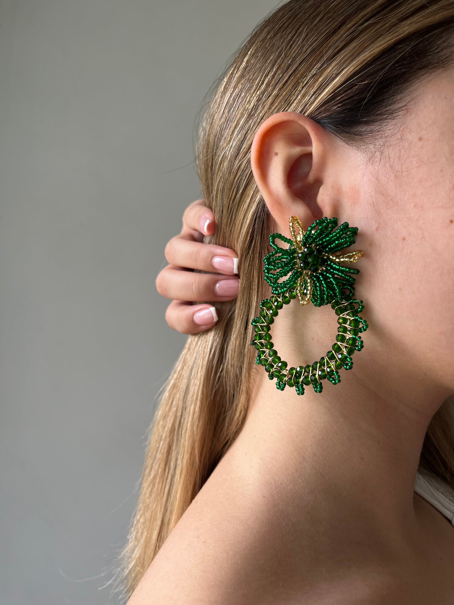 Aretes con Mostacilla