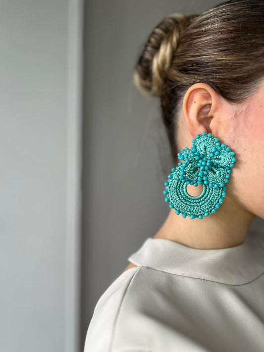 Aretes en Crochet