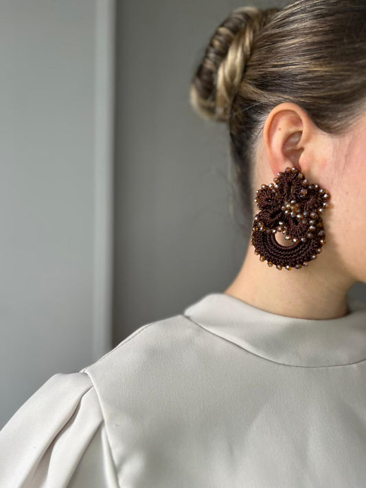 Aretes en Crochet