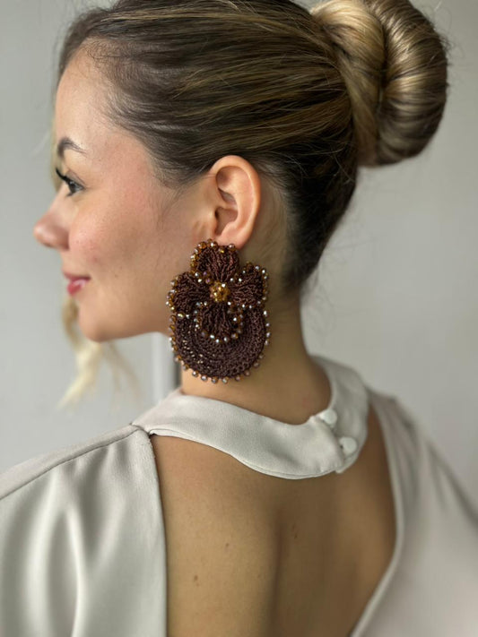 Aretes en Crochet