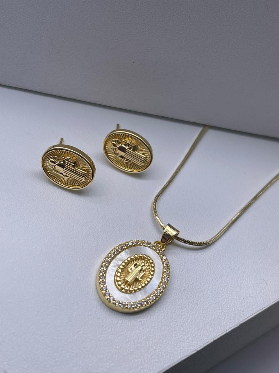 Set de San Benito en nácar