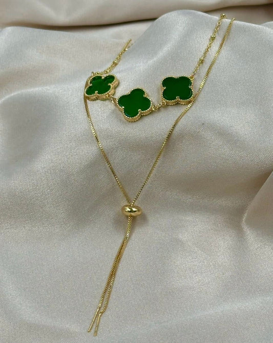 Cadena trebol verde