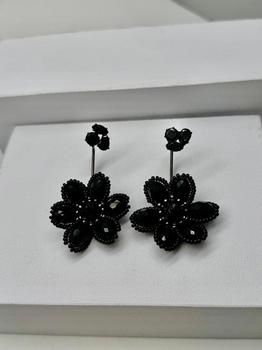 Arete de Flor negro