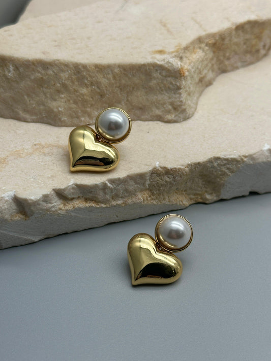 topo corazon con perla