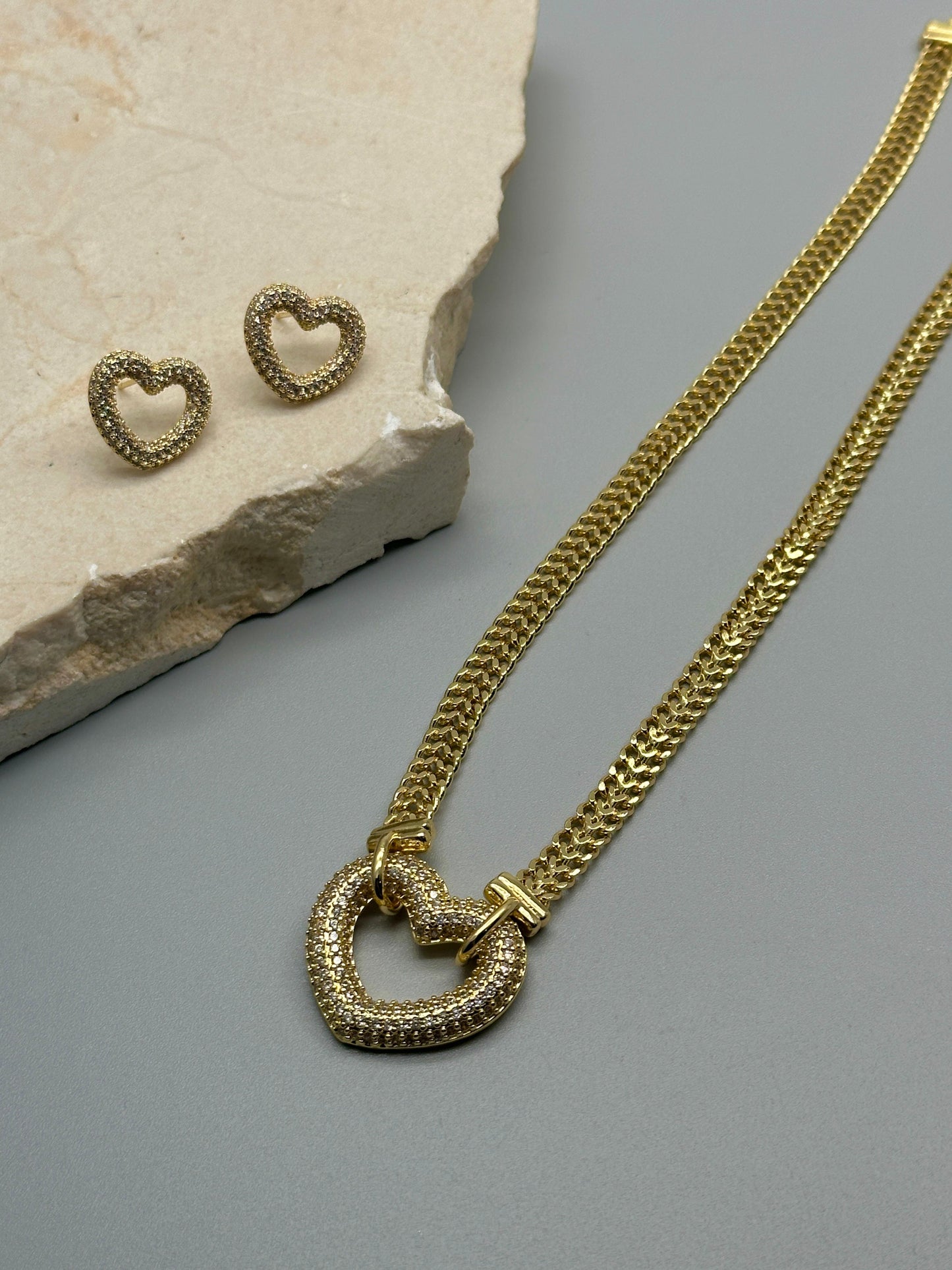 Set de Cadena  corazon