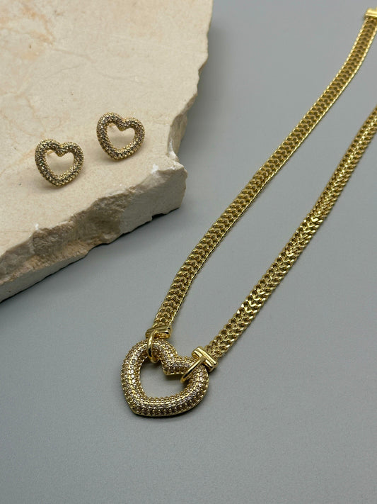 Set de Cadena  corazon