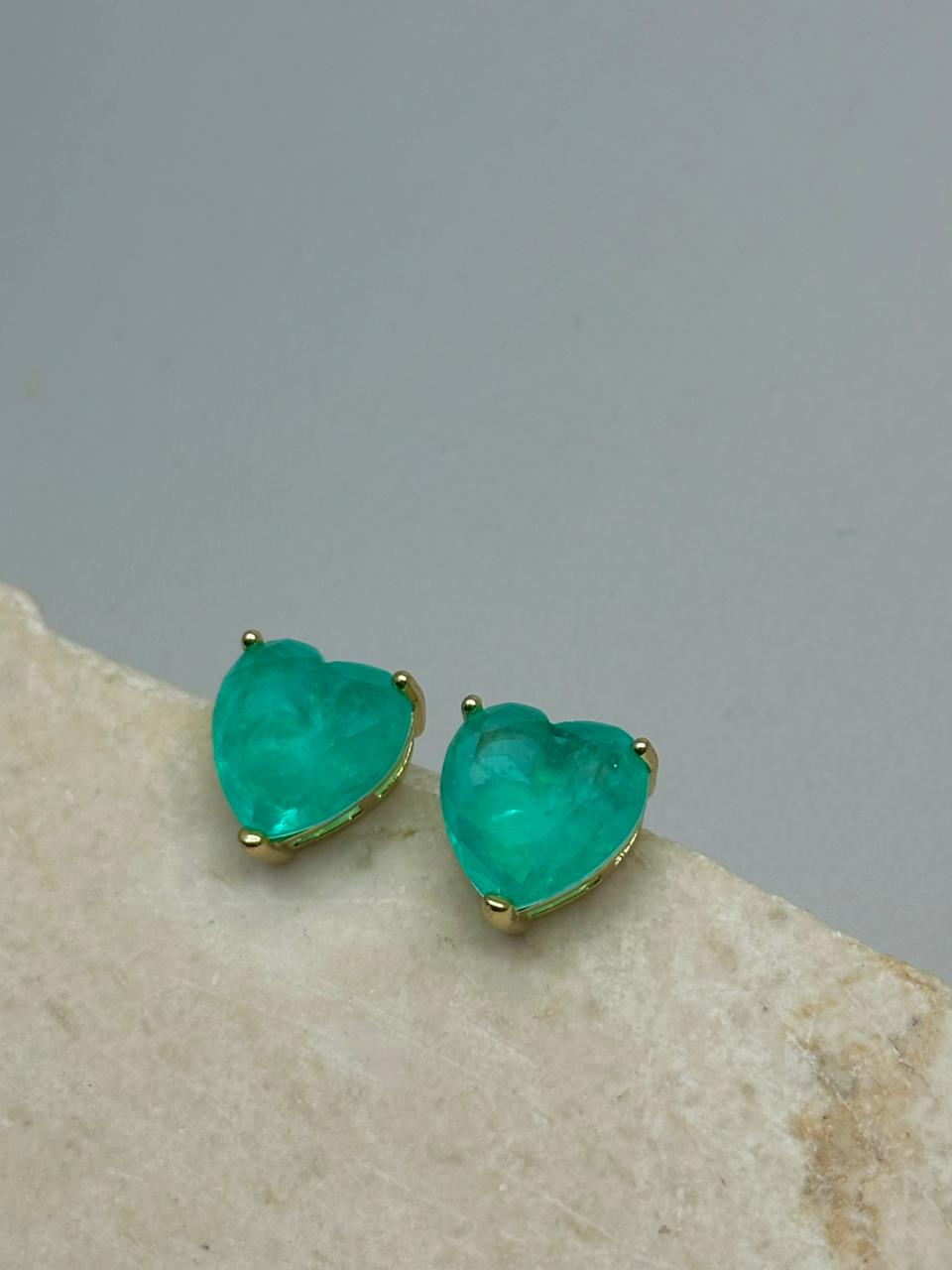 Topo Corazon Esmeralda 12mm