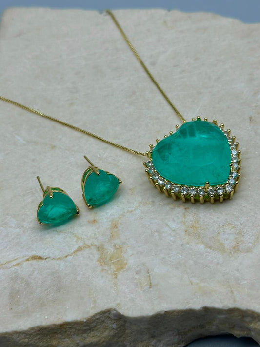 Set Esmeralda Maxi Corazon
