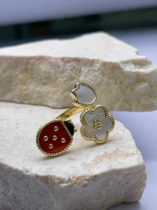 Anillo de insectos Covergold Rodinado